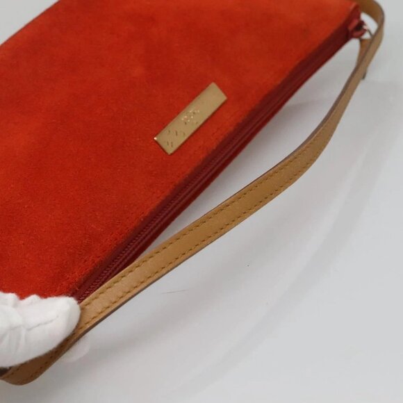 GUCCI Accessory Pouch Suede Orange 039 1103 Auth - Picture 6 of 16